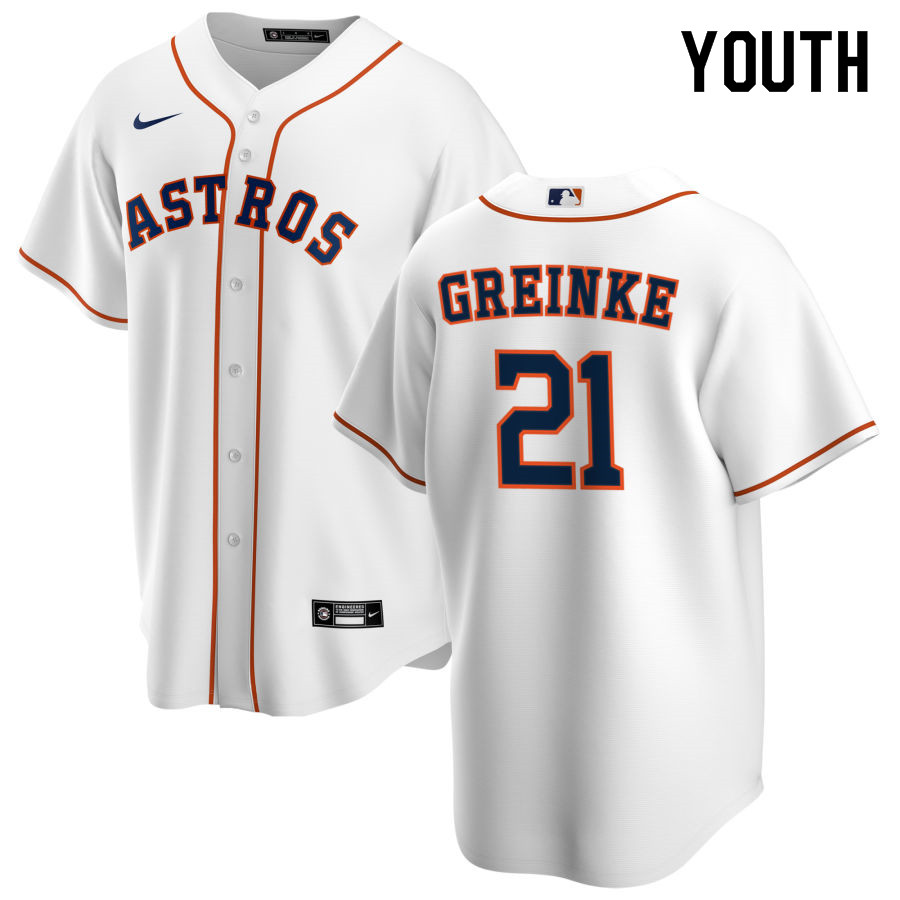 Nike Youth #21 Zack Greinke Houston Astros Baseball Jerseys Sale-White